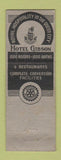 Matchbook Cover - Hotel Gibson Cincinnati OH WEAR