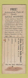 Matchbook Cover - Cities oil gas James Miller Bangor PA WEAR