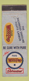 Matchbook Cover - Pure Woco Pep oil gas