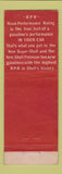 Matchbook Cover - Shell oil gas RPR WEAR