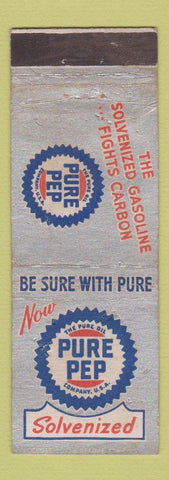 Matchbook Cover - Pure Pep oil gas