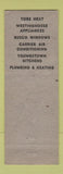 Matchbook Cover - A Mativi North Adams MA Appliances