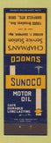 Matchbook Cover - Sunoco oil gas Chapman's Garfield Heights OH