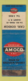 Matchbook Cover - Amoco oil gas Carl Gordon Albany NY WORN
