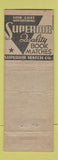 Matchbook Cover - Paul Taver Superior Match Muskogee OK WEAR