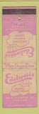 Matchbook Cover - Edelweiss Cafe Denver Colorado WORN