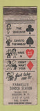 Matchbook Cover - Farrell's Sunoco oil gas Selkirk NY WORN