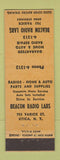 Matchbook Cover - Beacon Radio Labs Utica NY