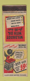 Matchbook Cover - Wildroot Hair Tonic? Shampoo? WEAR