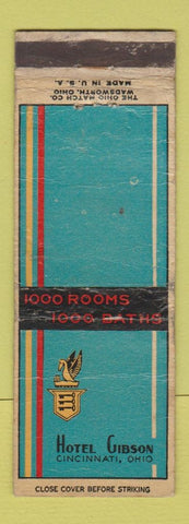 Matchbook Cover - Hotel Gibson Cincinnati OH WORN