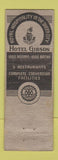 Matchbook Cover - Hotel Gibson Cincinnati OH WORN