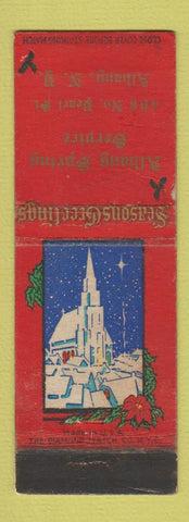Matchbook Cover - Albany Spring Service Albany NY Christmas WEAR