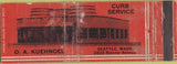 Matchbook Cover - OA Kuehnoel Curb Service Seattle WA WORN