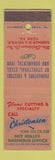 Matchbook Cover - Christensen Fabricators Steel Iron York PA