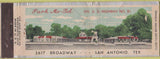 Matchbook Cover - Park Mo Tel San Antonio TX