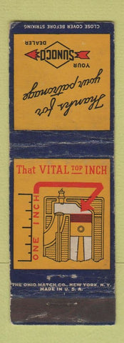 Matchbook Cover - Sunoco oil gas WEAR