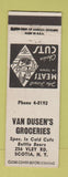 Matchbook Cover - Van Dusen's Grocery Store Scotia NY