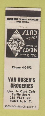 Matchbook Cover - Van Dusen's Grocery Store Scotia NY