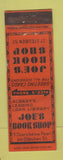 Matchbook Cover - Joe's Book Shop Albany NY WEAR Federal