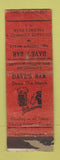 Matchbook Cover - Dave's Bar Palisade Park NJ POOR