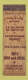 Matchbook Cover - Sid's Bar and Grill Atlantic City NJ