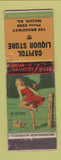 Matchbook Cover - Capitol Liquor Store Macon GA pinup POOR