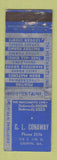 Matchbook Cover - Merchants Match Books CL Conaway Griffin GA WORN