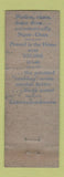 Matchbook Cover - Benix Automatic Home Laundry Anthony Schenectady NY