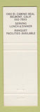 Matchbook Cover - Iron Gate Restaurant Belmont CA