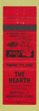Matchbook Cover - The Hearth Brookfield CT