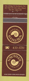 Matchbook Cover - Nautilus Seafood Restaurant