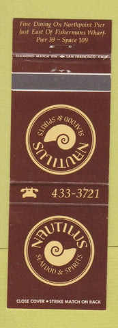 Matchbook Cover - Nautilus Seafood Restaurant