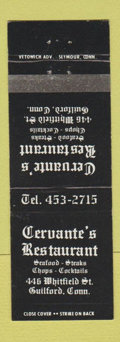 Matchbook Cover - Cervante's Restaurant Guilford CT