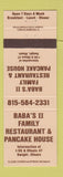 Matchbook Cover - Baby's II Family Restaurant Pancakes Dwight IL