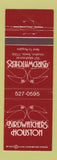 Matchbook Cover - Birdwatchers Houston TX