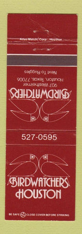 Matchbook Cover - Birdwatchers Houston TX