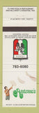 Matchbook Cover - Antonio's Pizza Houston TX Flying Pizza