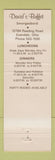 Matchbook Cover - David's Buffet Evendale OH