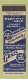 Matchbook Cover - Grais Cut Rate Drugs Minneapolis MN
