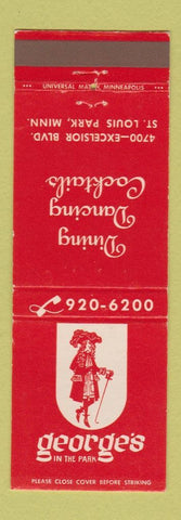 Matchbook Cover - George's Restaurant St Louis Park MN