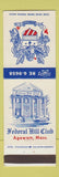 Matchbook Cover - Federal Hill Club Agawam MA