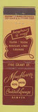Matchbook Cover - Mayflower Hotel Motel Denver Colorado feature
