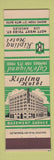Matchbook Cover - Kipling Hotel Los Angeles CA CROWN