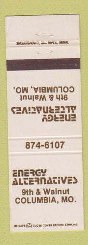 Matchbook Cover - Energy Alternatives Columbia MO