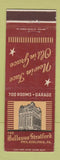 Matchbook Cover - Bellevue Stratford Hotel Philadelphia PA