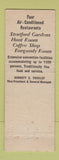Matchbook Cover - Bellevue Stratford Hotel Philadelphia PA
