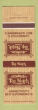 Matchbook Cover - Top Notch Foods East Hartford Glastonbury Manchester CT
