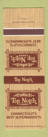 Matchbook Cover - Top Notch Foods East Hartford Glastonbury Manchester CT