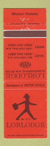 Matchbook Cover - Lorlodge Motels Albuquerque NM