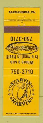 Matchbook Cover - Starvin Marin Restaurant Alexandria VA